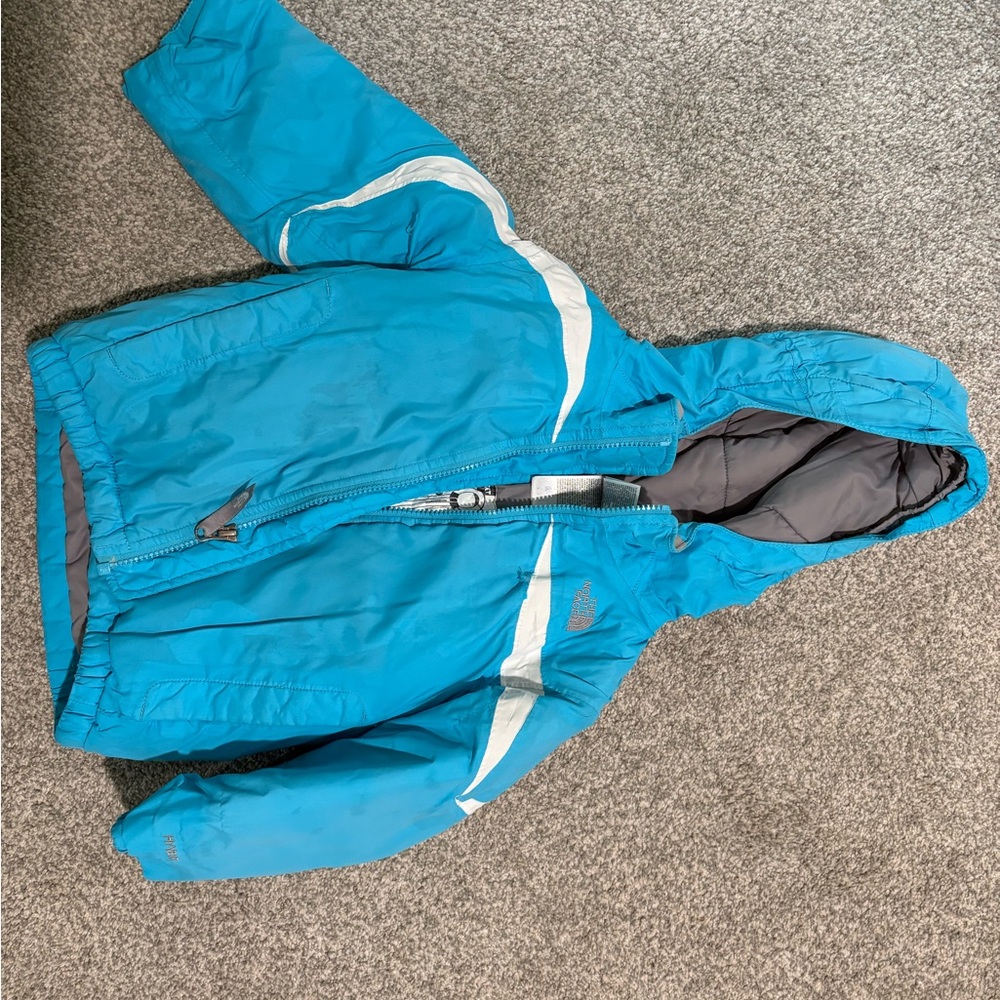 The North Face Kids Blue and Gray Jacket 3T